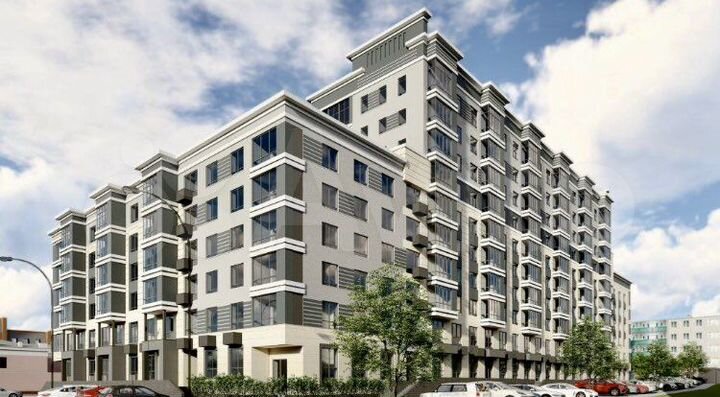 2-к. квартира, 54,7 м², 3/6 эт.