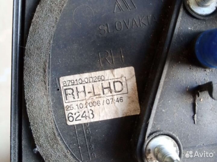 Зеркало корпус зеркало правое toyota yaris 2