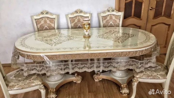 Силиконовая скатерть с кружевом