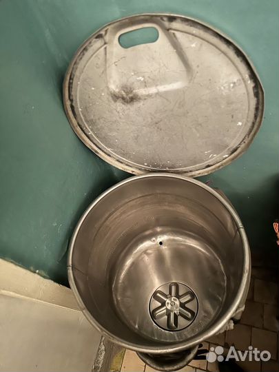 Круглая железная стиральная машина СССР