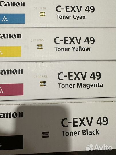 Тонер-картридж Canon C-EXV49 комплект (C,M,Y,K) 4ш