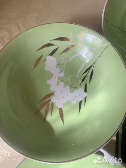 Редкий столовый сервиз Дулево. Белая рябина