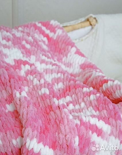 Плед детский вязаный ручная работа