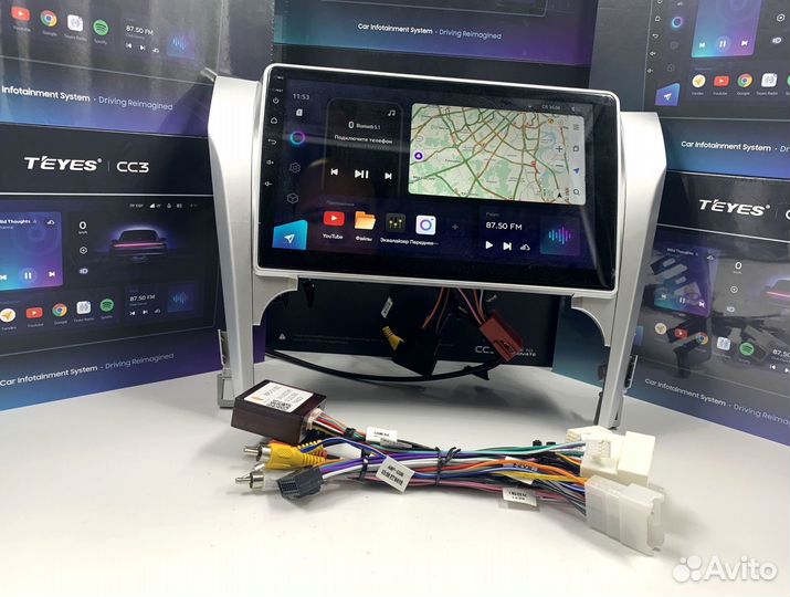 Магнитола на андройде Teyes CC3 4/64 для Toyota