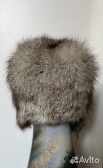 Шапка ушанка песец