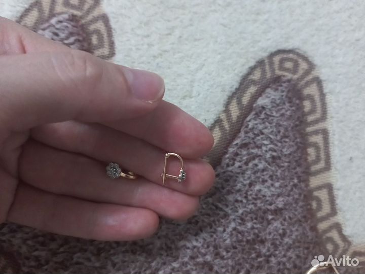 Золотые серьги детские