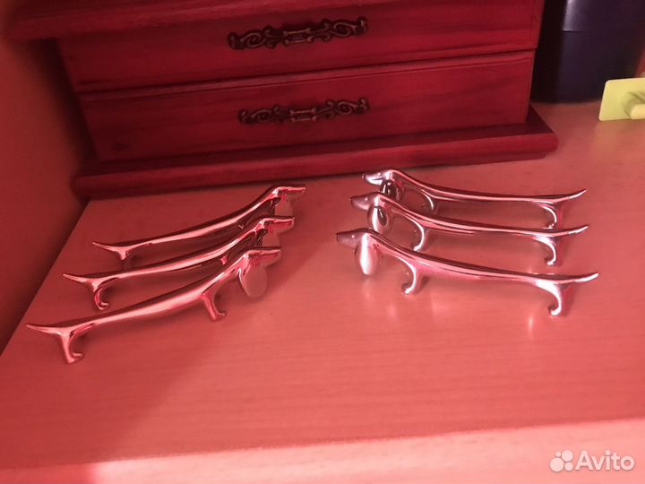 Таксы - подставка под приборы (6 штук)