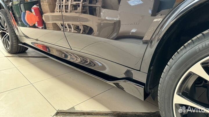 BMW x6 f16 F86 лезвия под пороги абс пластик