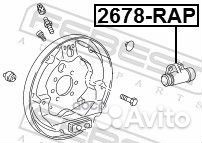 Цилиндр тормозной задний зад прав/лев skoda