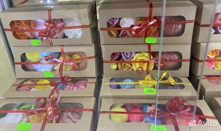 Мыло ручной работы в коробке