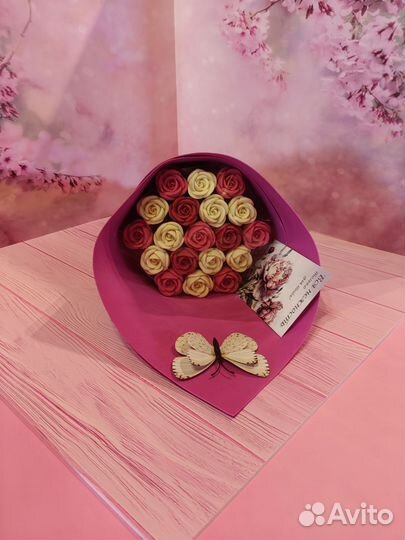 Букет, шоколад, подарок