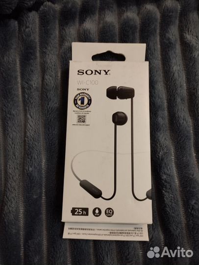 Беспроводные спортивные наушники sony wi-c100