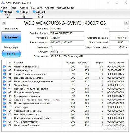 Жёсткий диск WD 4 Тб