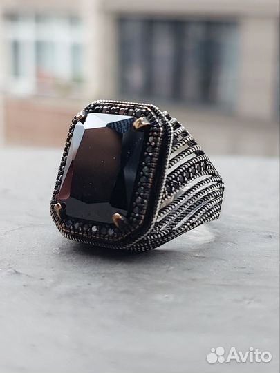 Мужской перстень серебро