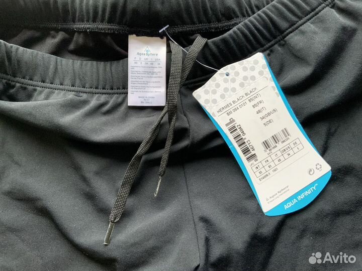 Мужские плавки aqua sphere hermès black, новые