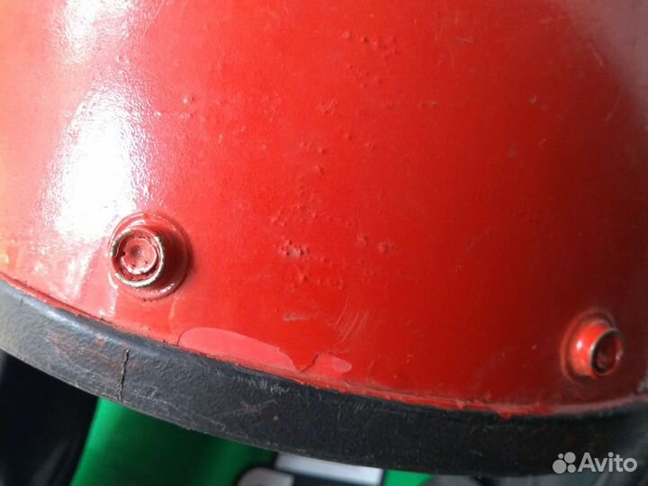 Шлем мотоциклетный СССР красный