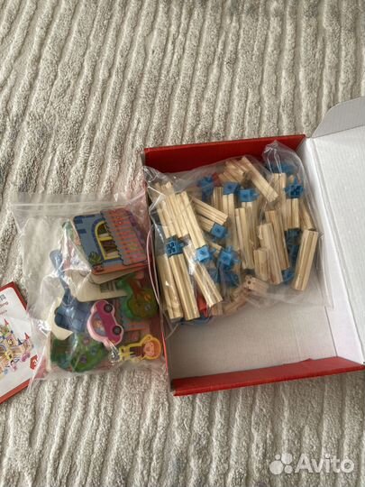 Деревянный конструктор домик