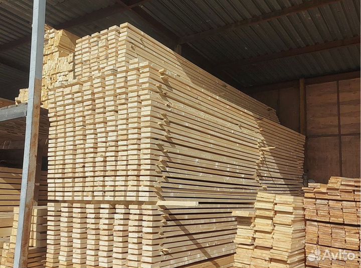 Обрезной брус 100х150х6000 из ели