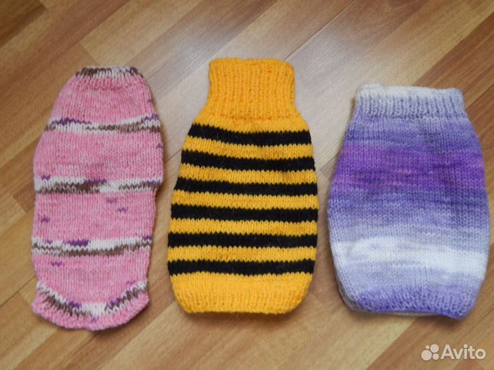 Вязаная одежда для собак мелких пород
