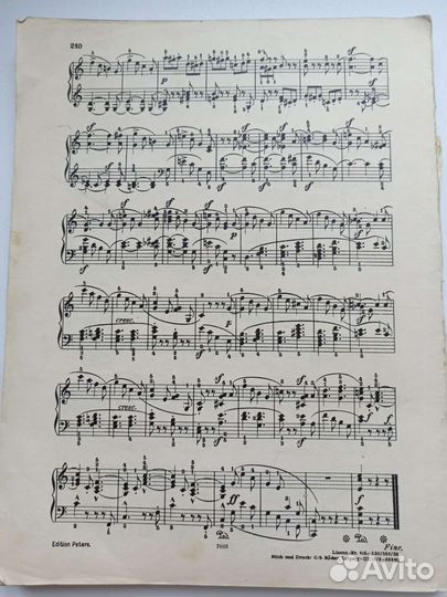 Ноты Роберт Шуман. Издание Петерс. Лейпциг