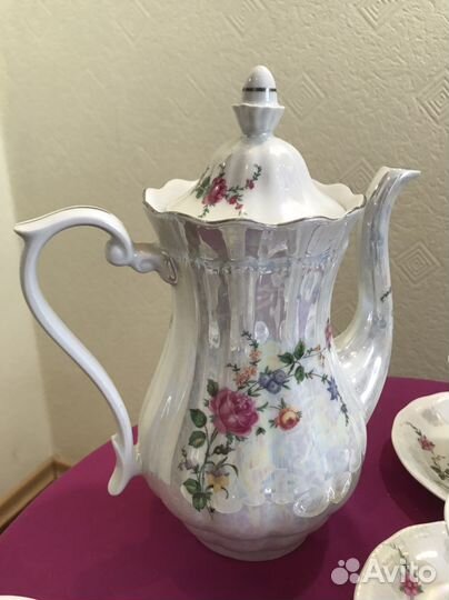 Кофейный сервиз перламутр walbrzych Польша