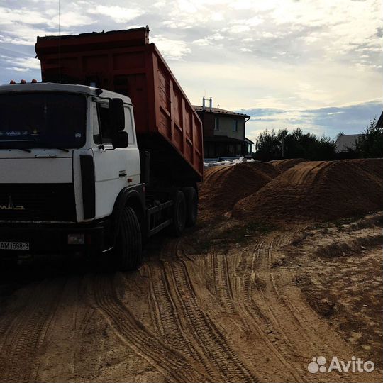 Песок карьерный с доставкой