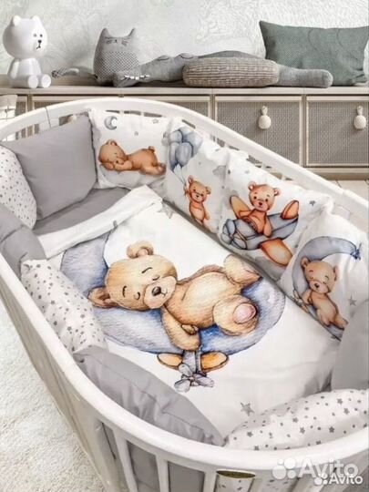 Бортики в кроватку