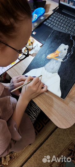 Картины на заказ акрилом, роспись по дереву