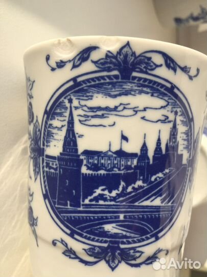 Бокалы фарфор лфз винтаж СССР