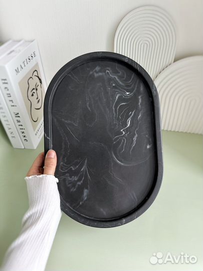 Силиконовая форма овальный поднос 30*20 см