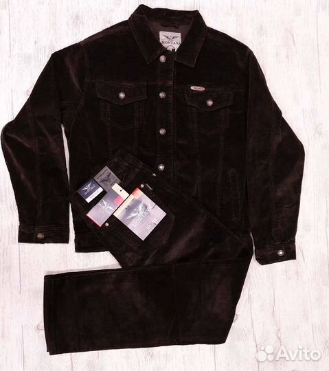 Вельветовый Костюм, Montana M-4806-3 коричневый