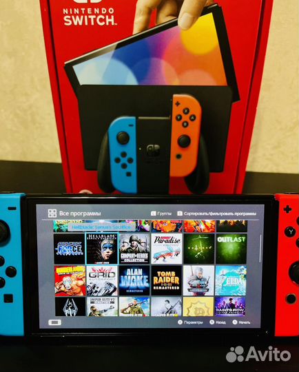 Ппрошитая Nintendo Switch Oled + Множество Игр
