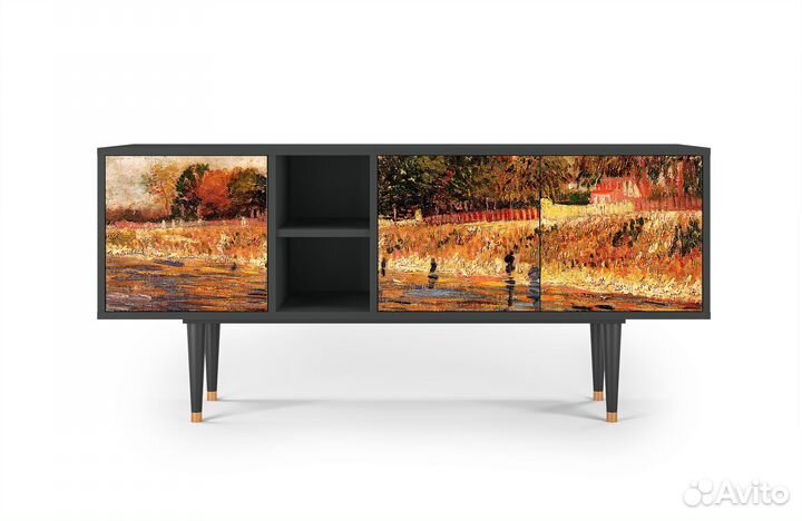 Тв-тумба T5 - Антрацит - The Banks of the Seine