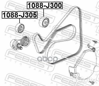 Ролик обводной Chevrolet Captiva/Orlando, Opel