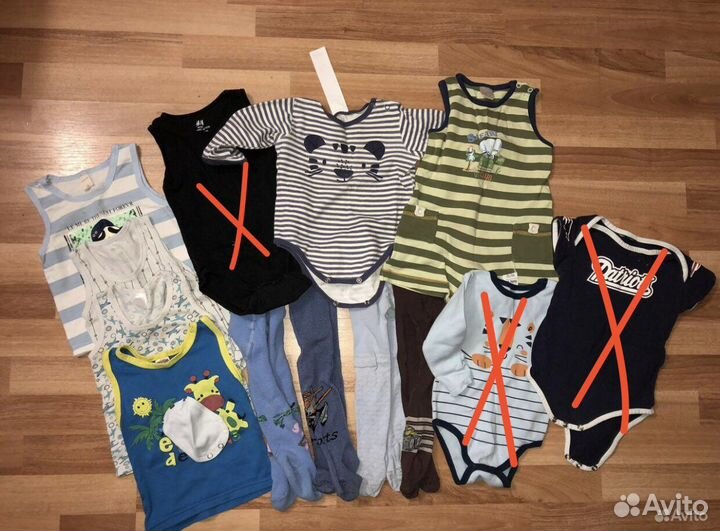 Пакет вещей на мальчика от года 40 вещей