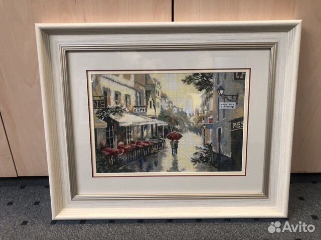 Картина вышитая крестом ручная работа. Торг