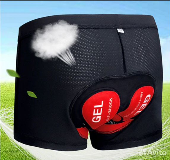 Велотрусы с гелевыми подушечками