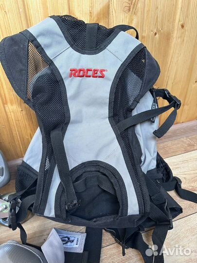 Ролики rollerblade женские 37 с рюкзаком и защитой