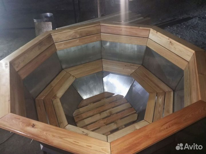 Банный чан на дровах