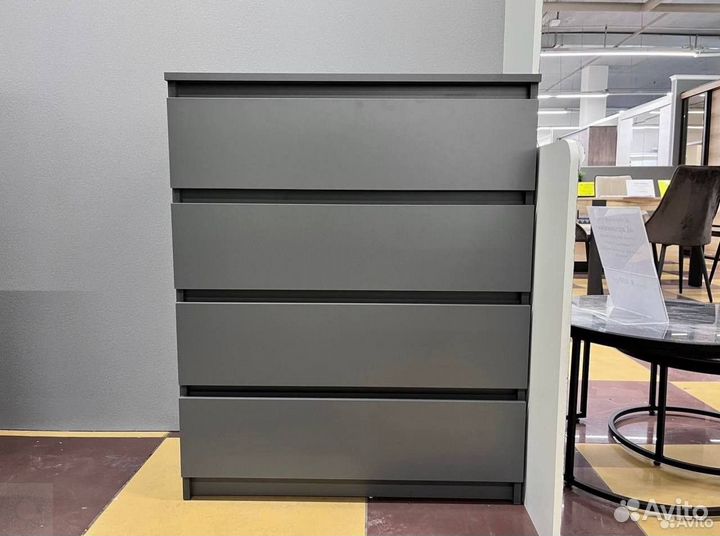 Комод графит серый