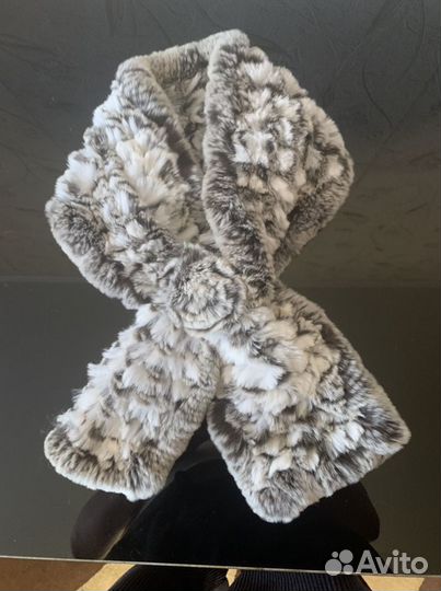 Шарф натуральный мех, кролик