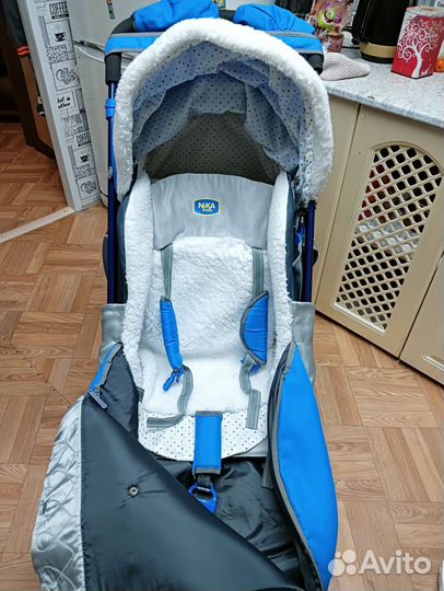 Санки коляска ника kids