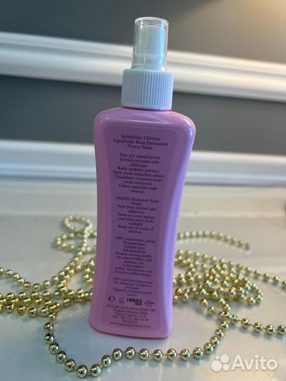 Розовая вода для лица и тела. Турция