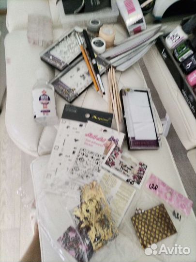 Набор для маникюра, лампа и фрезер новые