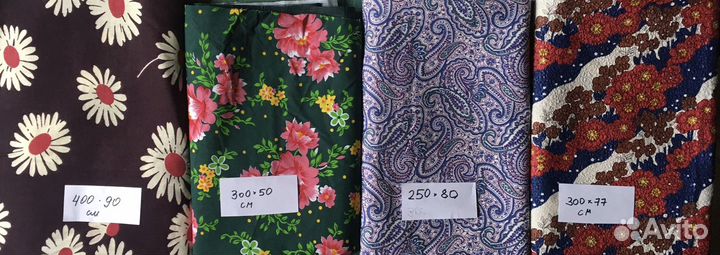 Ткани для шитья рукоделия хлопок лен шифон