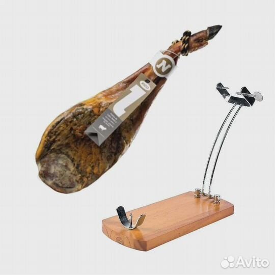 Хамон иберико (п) de cebo+хамонера Валенсия+нож