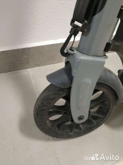 Самокат взрослый с большими колесами 120 кг