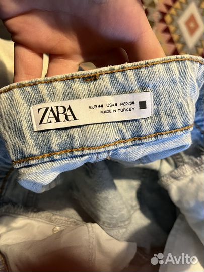 Джинсы широкие zara