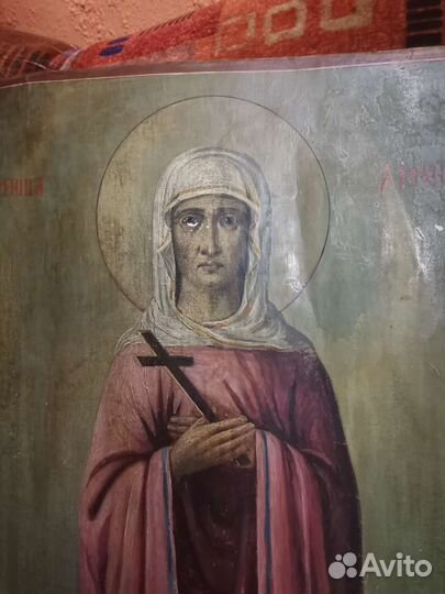 Старинные иконы 19 век на дереве 71 на 51 см масло