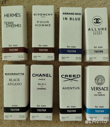 Тестеры мужских духов